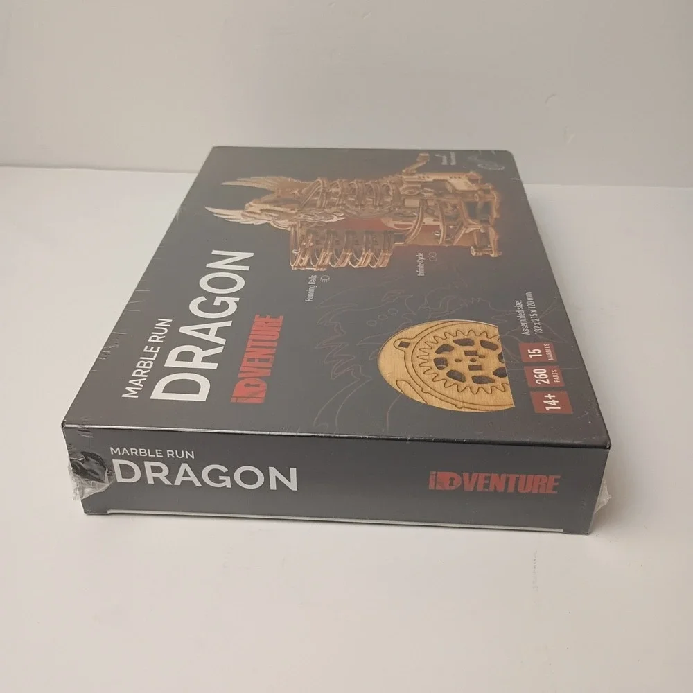 iDventure DIY Wooden Marble Run Mode Dragon New In Box and sealed